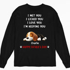 We Licked And Love You - Personalized Custom Unisex T-Shirt