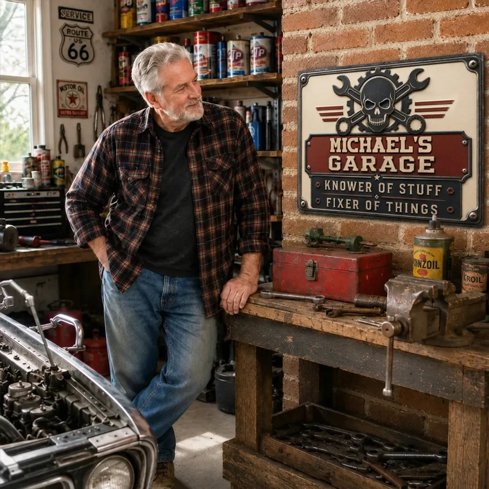The Fixer - Personalized Metal Sign