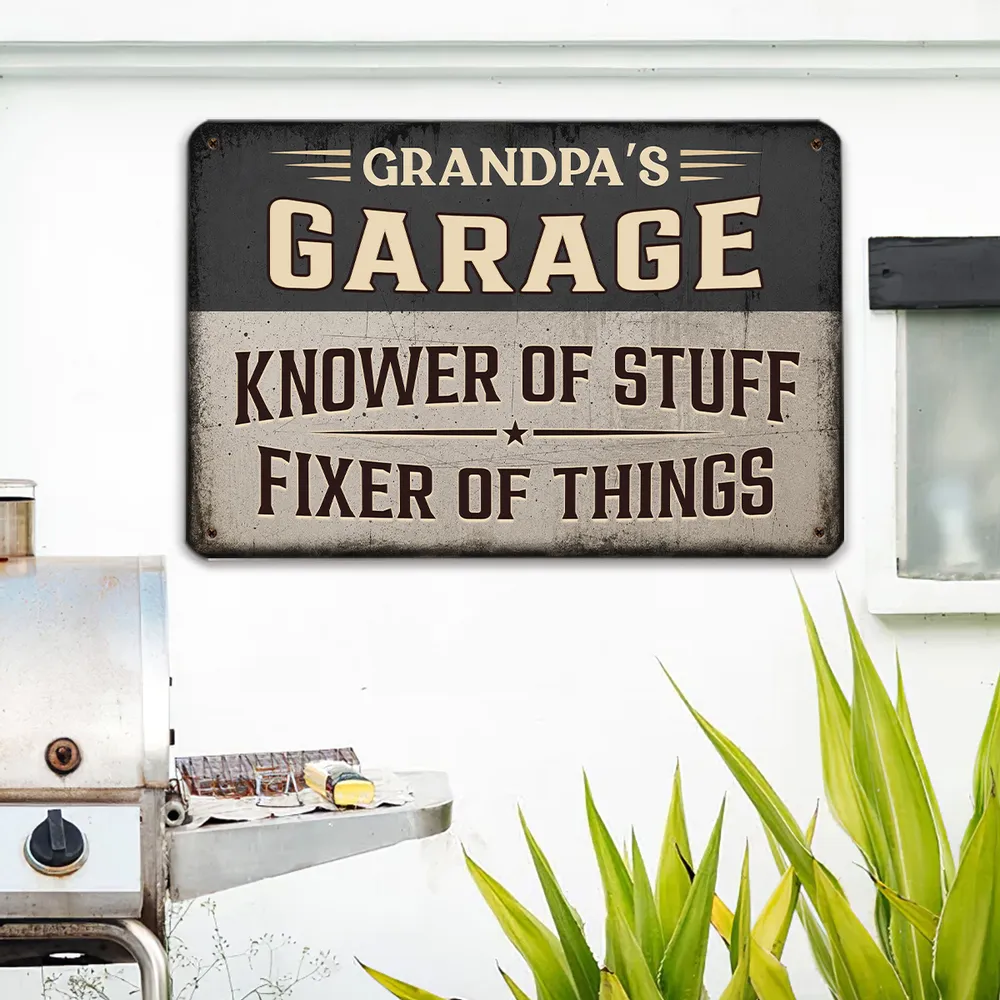 Knower And Fixer - Personalized Metal Sign