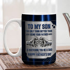 Watching My Son - Personalized Custom 3D Inflated Effect Mug