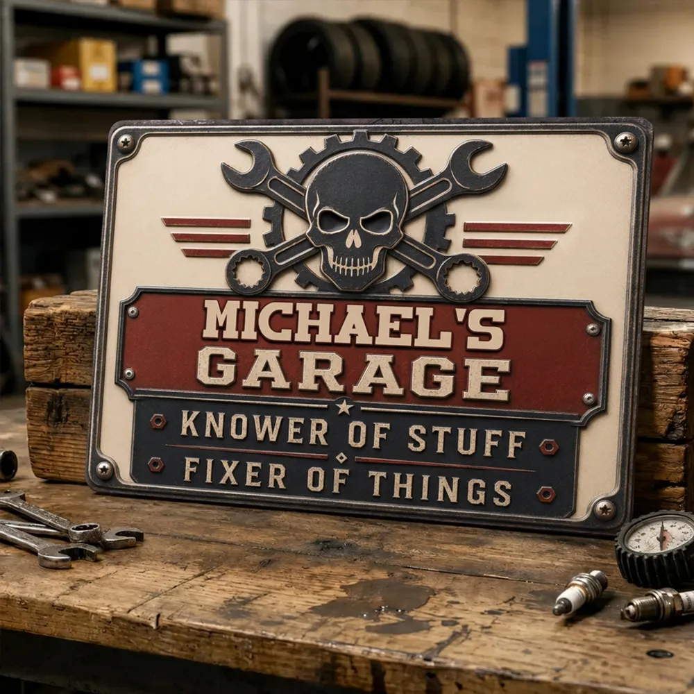The Fixer - Personalized Metal Sign