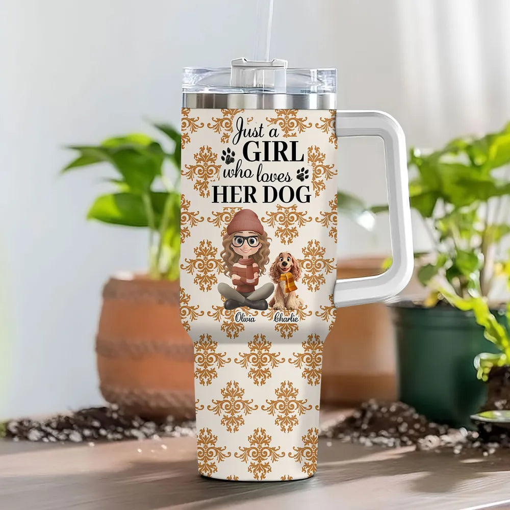 Pumskin Dog Autumn - Personalized Tumbler