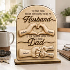 Sentimental Rustic The Only Thing Better Than Having You As Husband - Personalized 2-Layered Wooden Plaque - Heartfelt Father's Day Gift For Husband, Dad