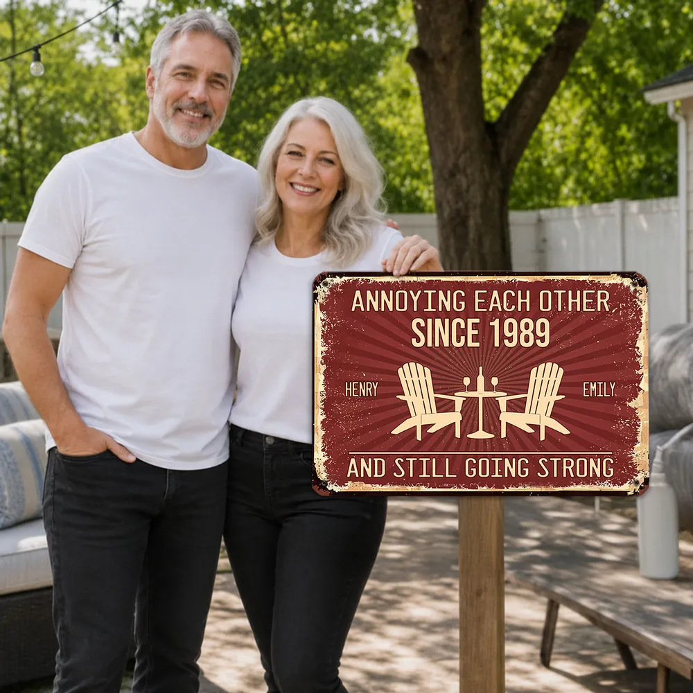 Love Forever - Personalized Metal Sign