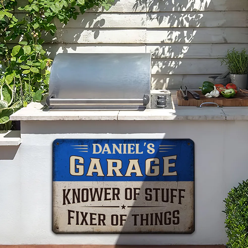 Knower And Fixer - Personalized Metal Sign
