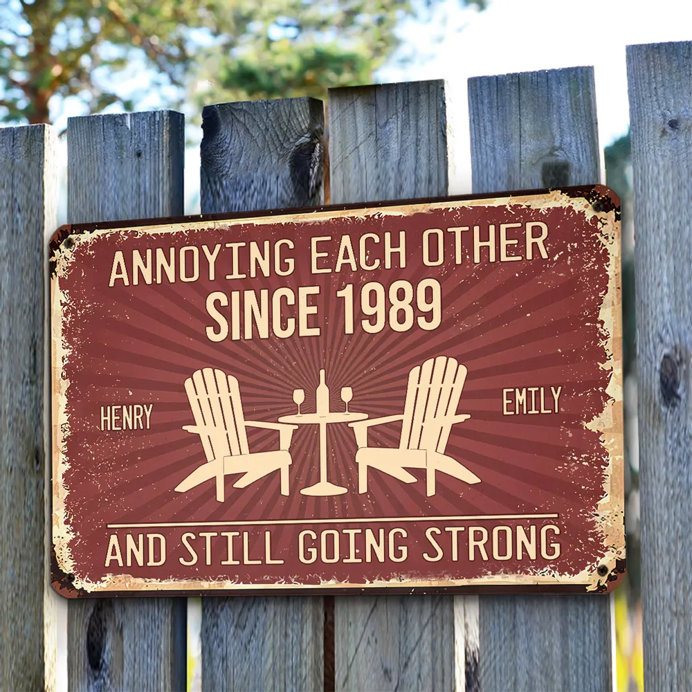 Love Forever - Personalized Metal Sign