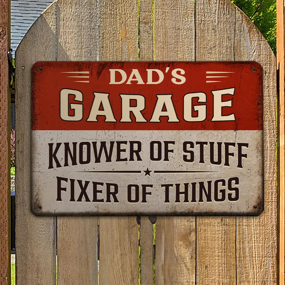 Knower And Fixer - Personalized Metal Sign