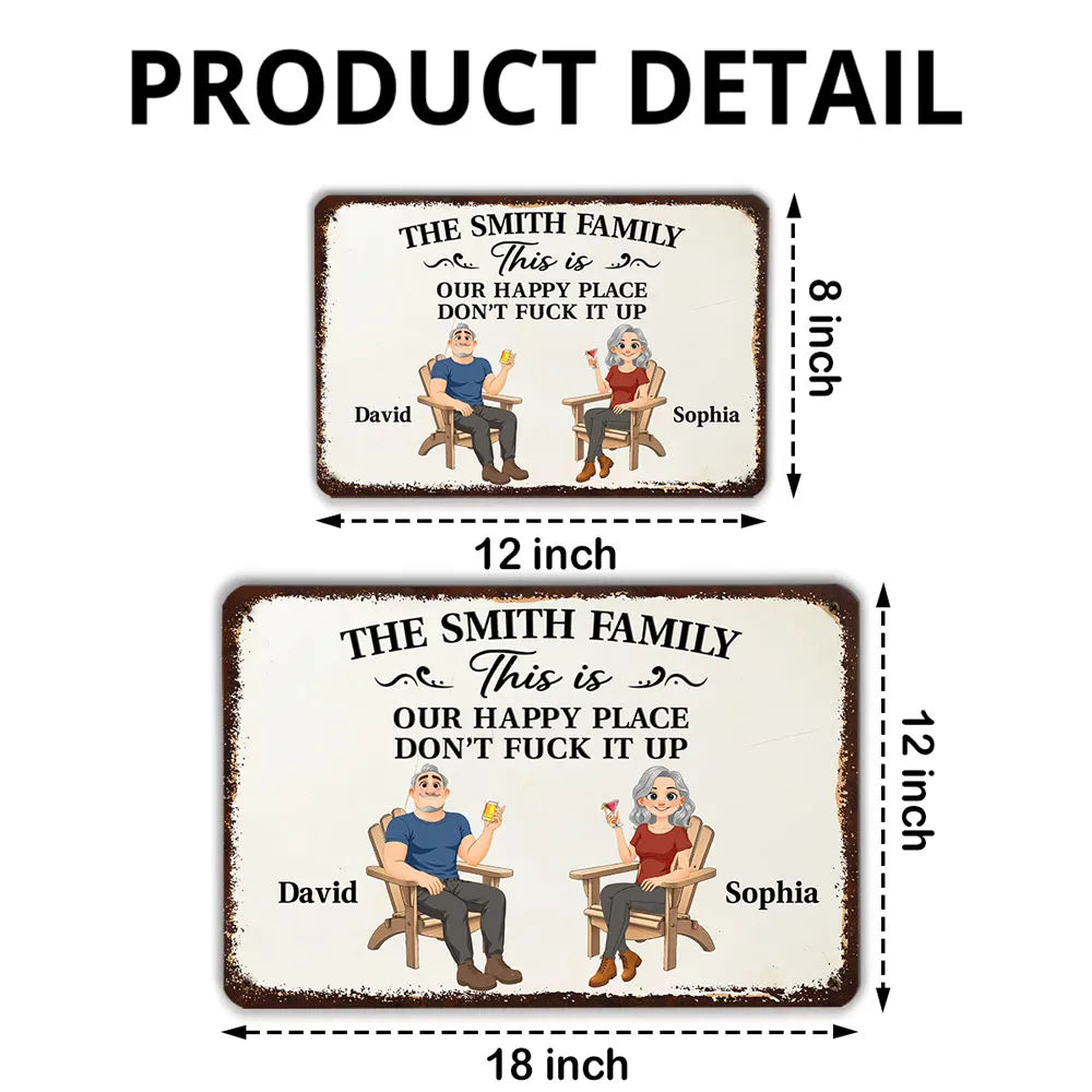 Our Place - Personalized Custom Metal Sign