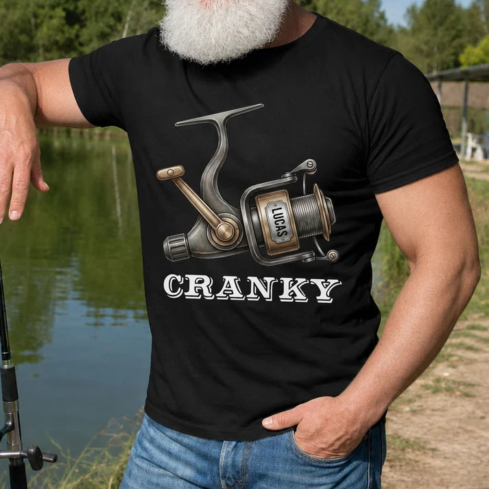Cranky Man Gift For Fishing Man, Fishing Grandpa - Personalized Shirt