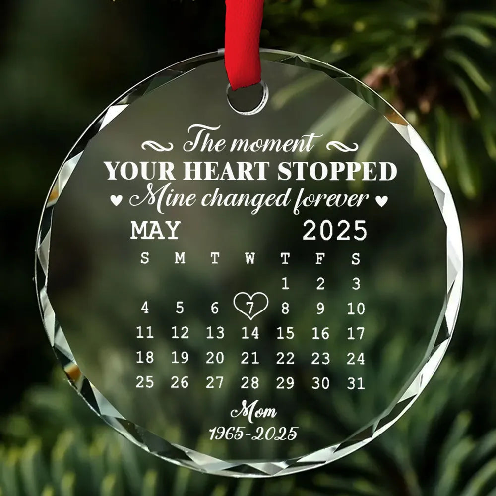 The Moment - Personalized Glass Ornament