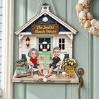 Welcome To Our Beach House 2D Flat - Personalized Wood Sign