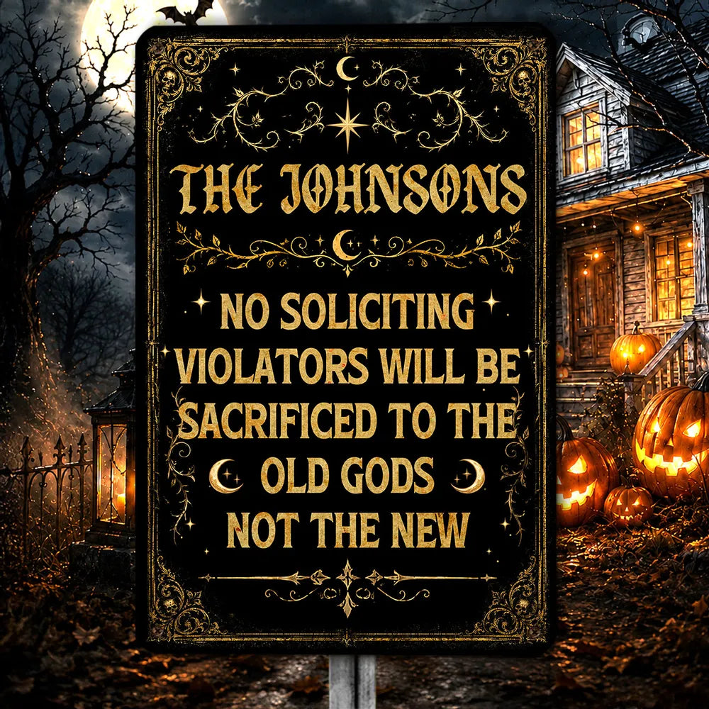 Enter Only If You Dare - Personalized Metal Sign