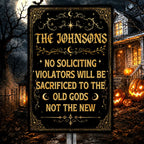 Enter Only If You Dare - Personalized Metal Sign