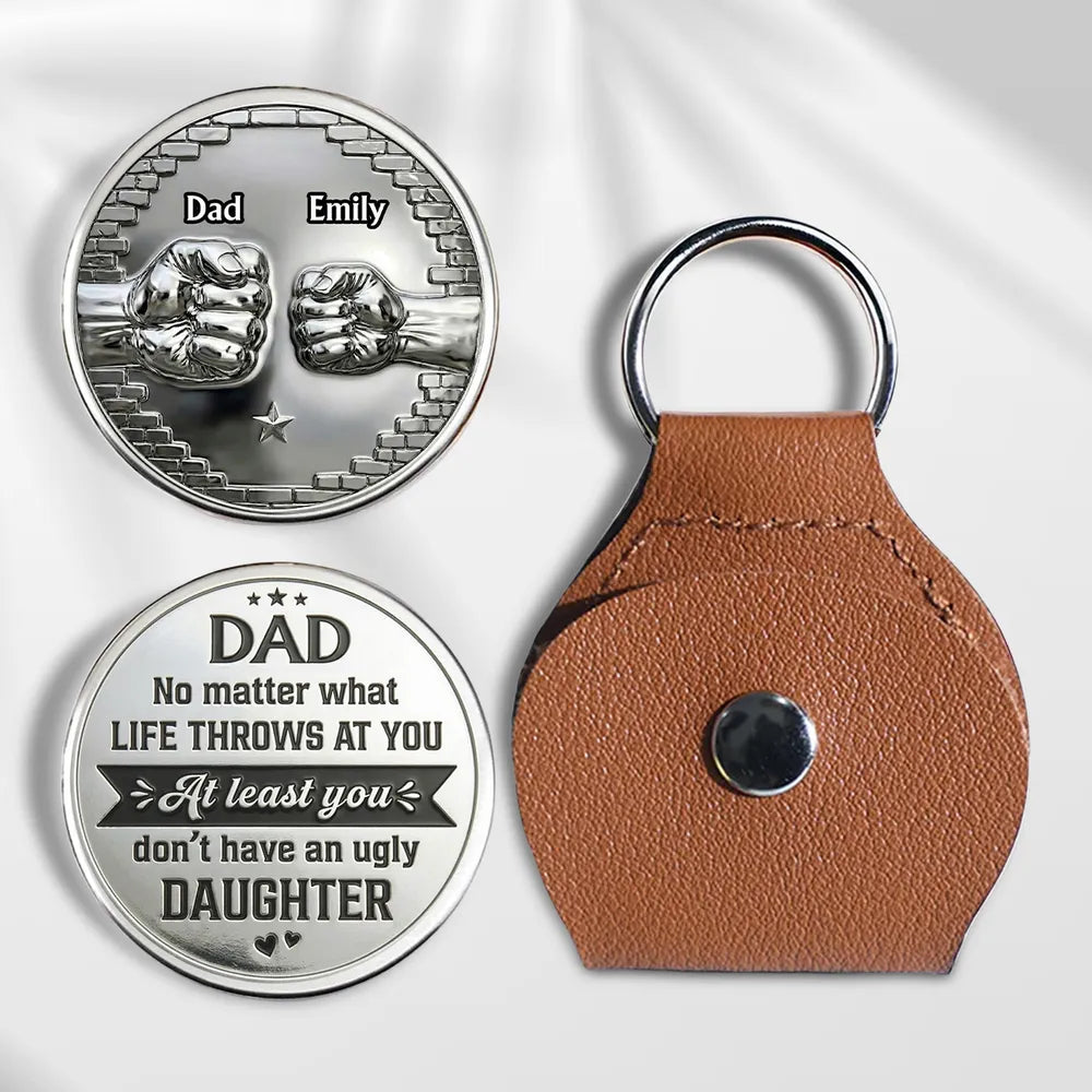 Dad You Got Lucky - Personalized Pocket Hug