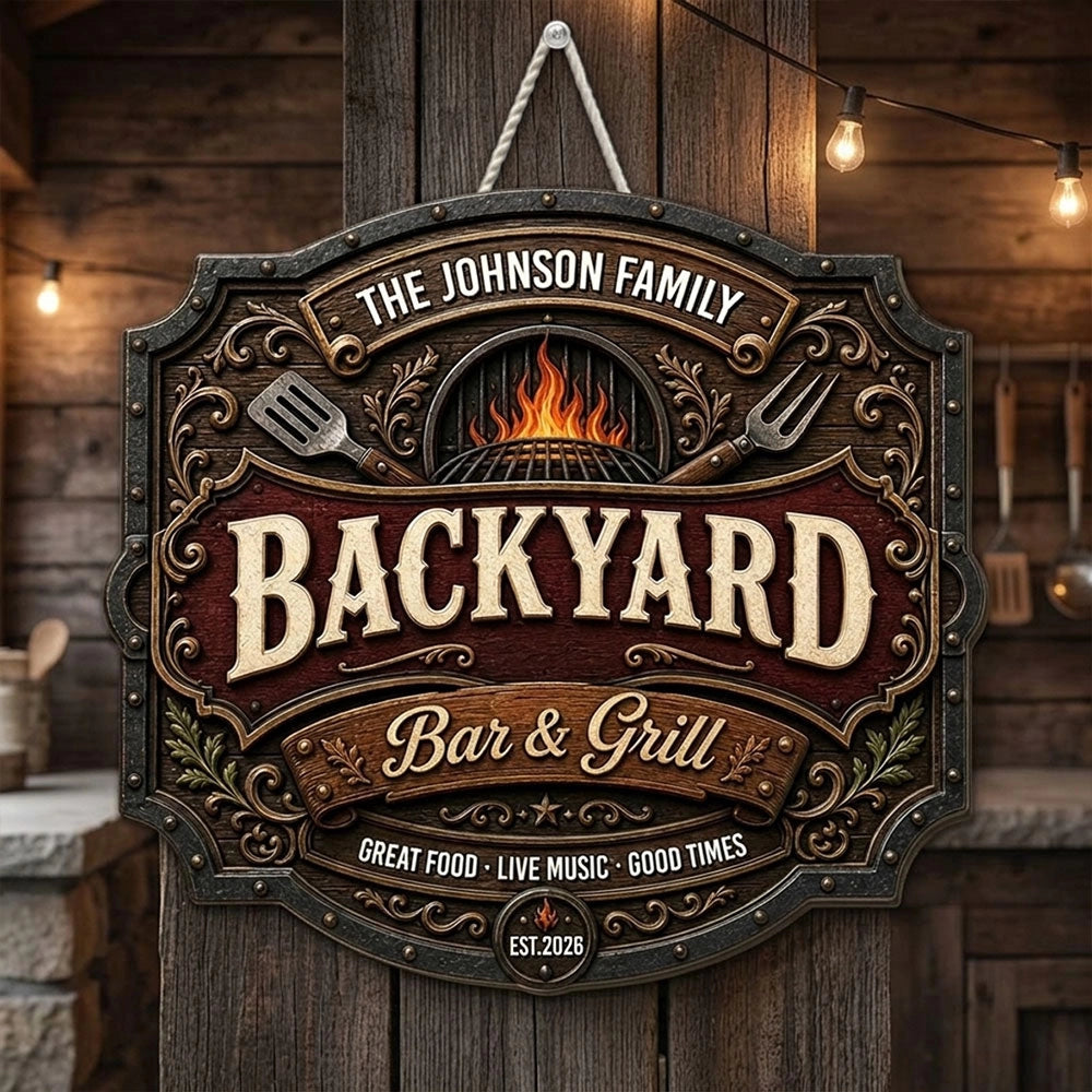 Iron Kitchen - Personalized Wood Sign