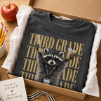 Grade Level Funny Raccoon Teacher - Personalized Shirt - Back To School Gift
