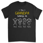 This Grandpa Belongs To Us - Personalized Shirt