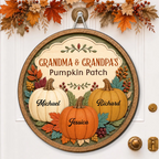 Pumpkin Patch - Personalized Wood Sign