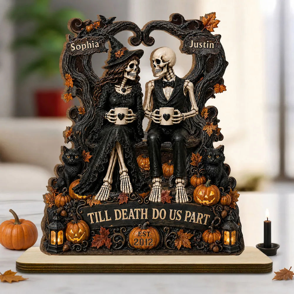 A Lifetime Of Love Together - Personalized 2-Layer Wood Plaque With Flat Base