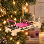 Pilates Equipment Core Studio Machine Set - Personalized Acrylic Ornament - Custom Christmas Gift for Pilates Lovers
