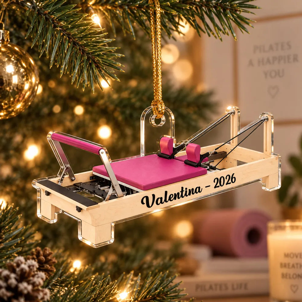 Pilates Equipment Core Studio Machine Set - Personalized Acrylic Ornament - Custom Christmas Gift for Pilates Lovers