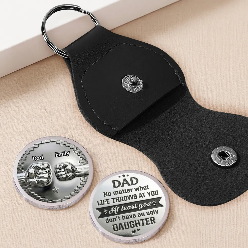 Dad You Got Lucky - Personalized Pocket Hug