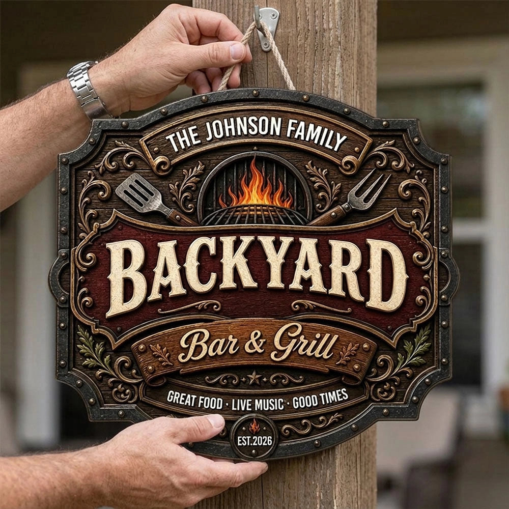 Iron Kitchen - Personalized Wood Sign