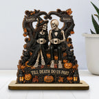 A Lifetime Of Love Together - Personalized 2-Layer Wood Plaque With Flat Base