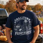Custom Town Name & Zip Code Game Day Football - Personalized Shirt - Trendy Tee for Football Lover