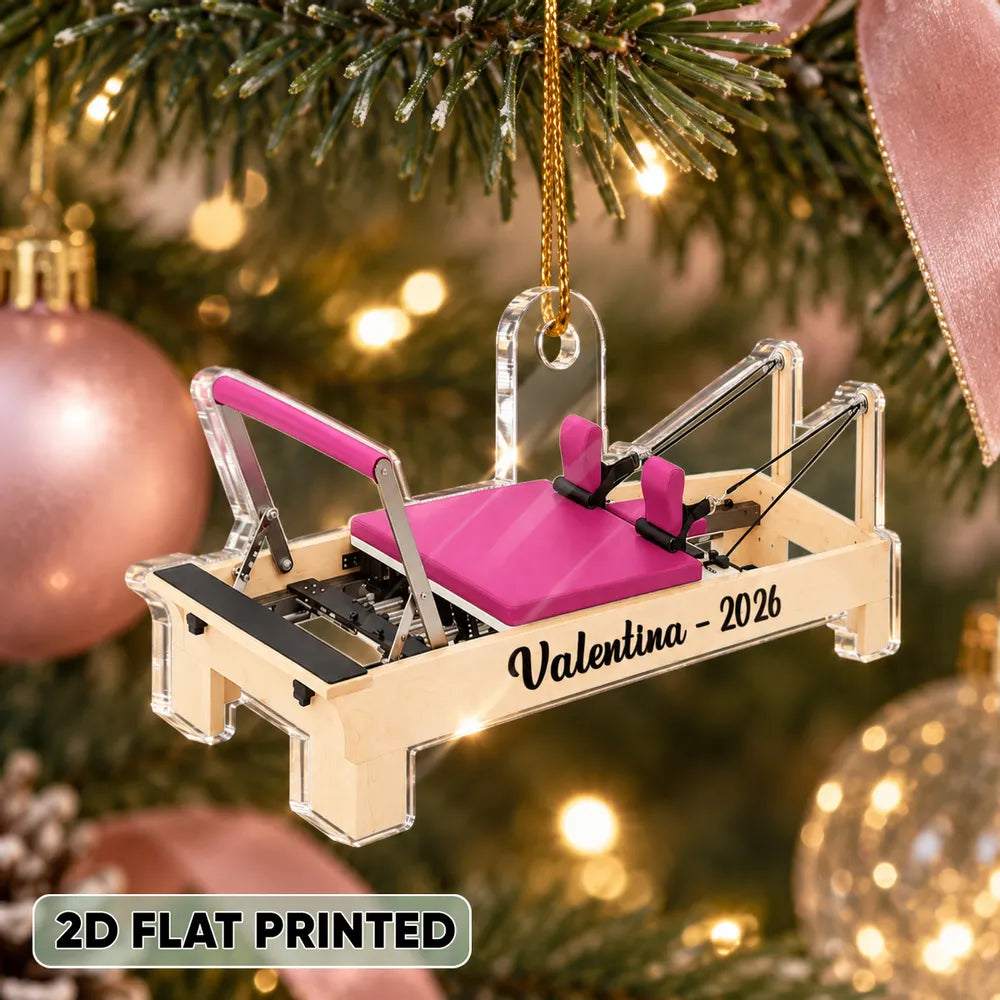 Pilates Equipment Core Studio Machine Set - Personalized Acrylic Ornament - Custom Christmas Gift for Pilates Lovers