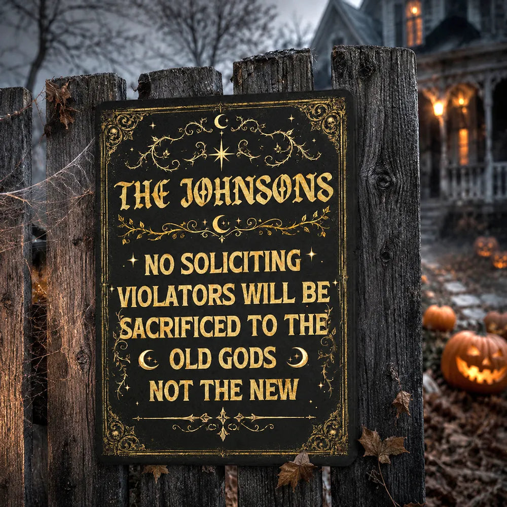 Enter Only If You Dare - Personalized Metal Sign