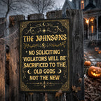 Enter Only If You Dare - Personalized Metal Sign