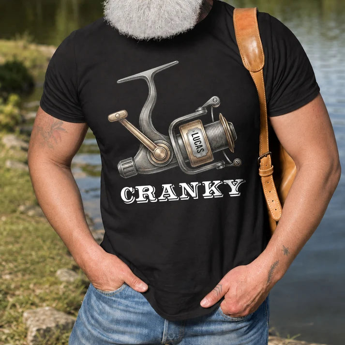 Cranky Man Gift For Fishing Man, Fishing Grandpa - Personalized Shirt