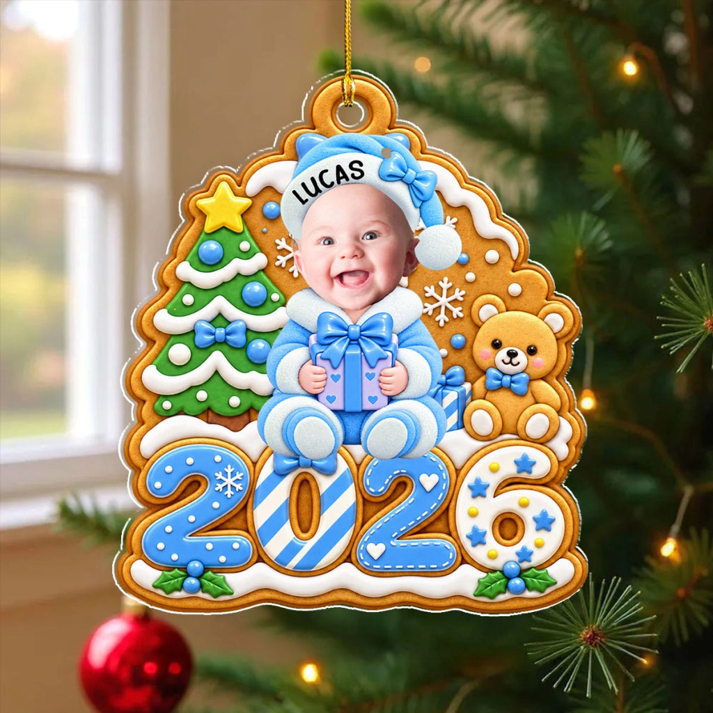 Gingerbread Baby - Personalized Acrylic Ornament