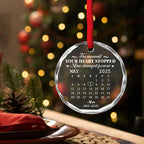 The Moment - Personalized Glass Ornament