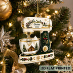Christmas Baking Mixer - Personalized Acrylic Ornament - Gift for Bakers