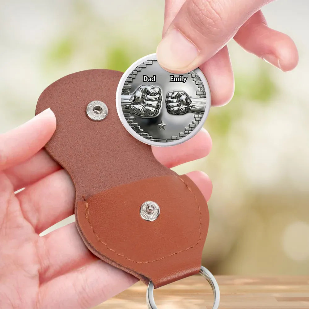 Dad You Got Lucky - Personalized Pocket Hug