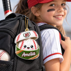 Custom Sports Dumpling Squishy Style - Personalized Acrylic Ornament - Christmas Gift for Daughter, Son, Grandkids