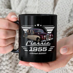 Custom Photo Classic Car Limited Edition - Personalized Black Mug