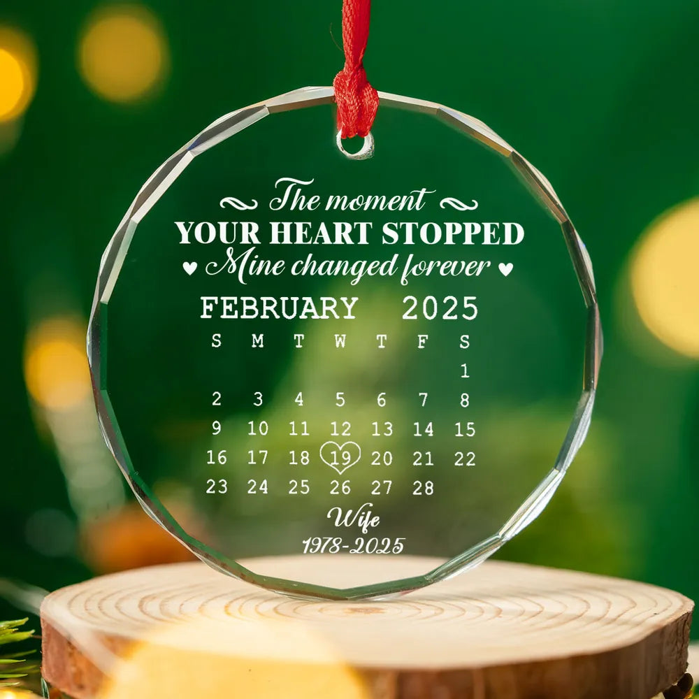 The Moment - Personalized Glass Ornament