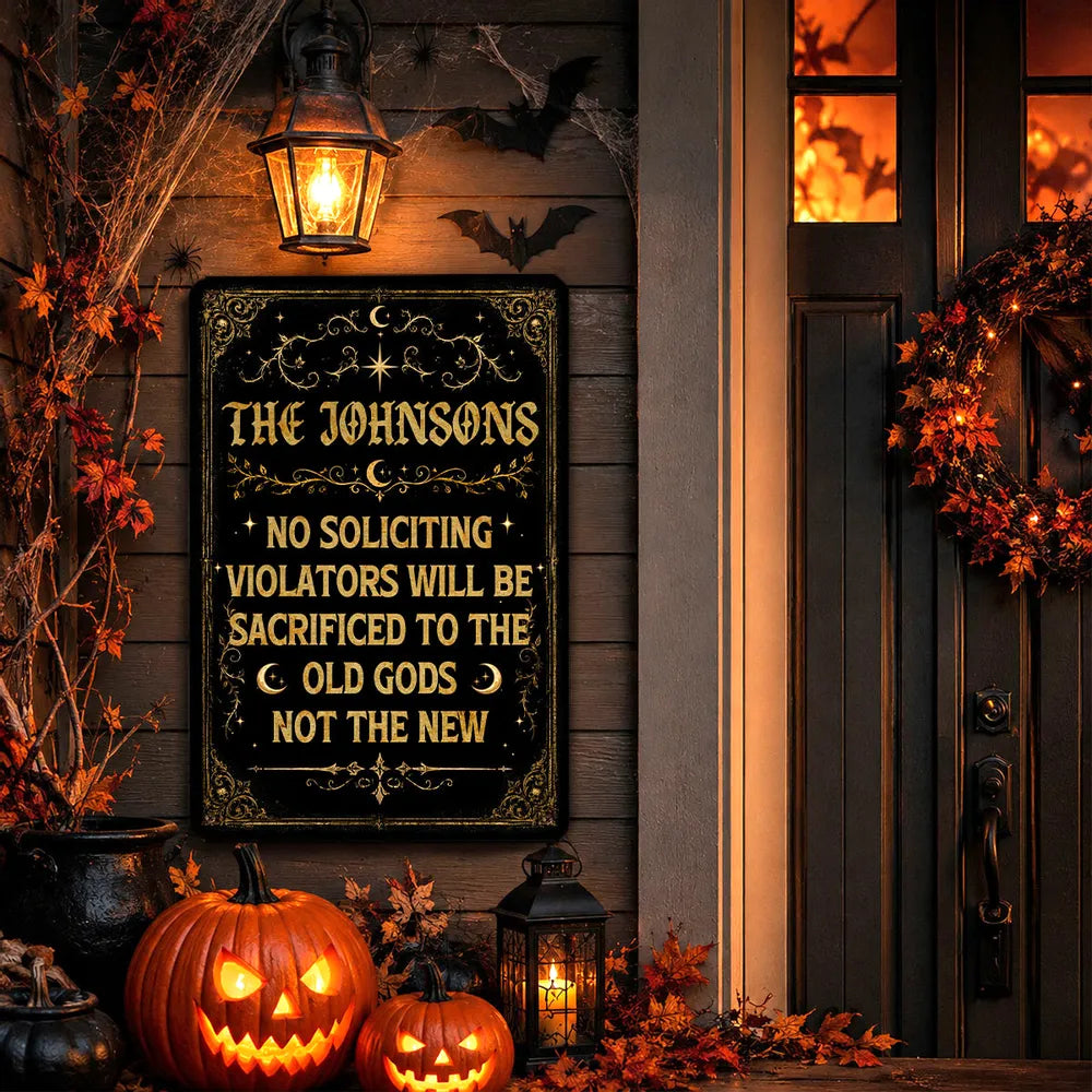 Enter Only If You Dare - Personalized Metal Sign
