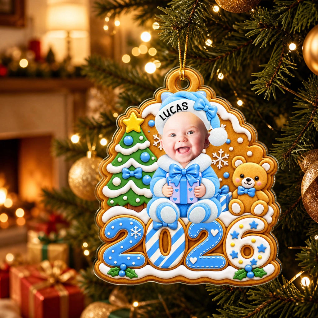 Gingerbread Baby - Personalized Acrylic Ornament