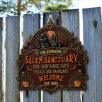 Ferals And Familiars Welcome - Personalized Wood Sign