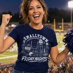 Custom Town Name & Zip Code Game Day Football - Personalized Shirt - Trendy Tee for Football Lover