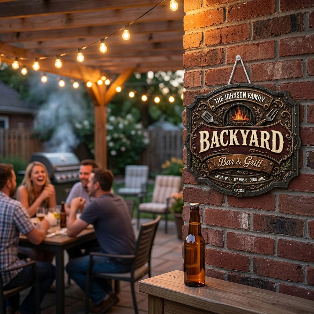 Iron Kitchen - Personalized Wood Sign