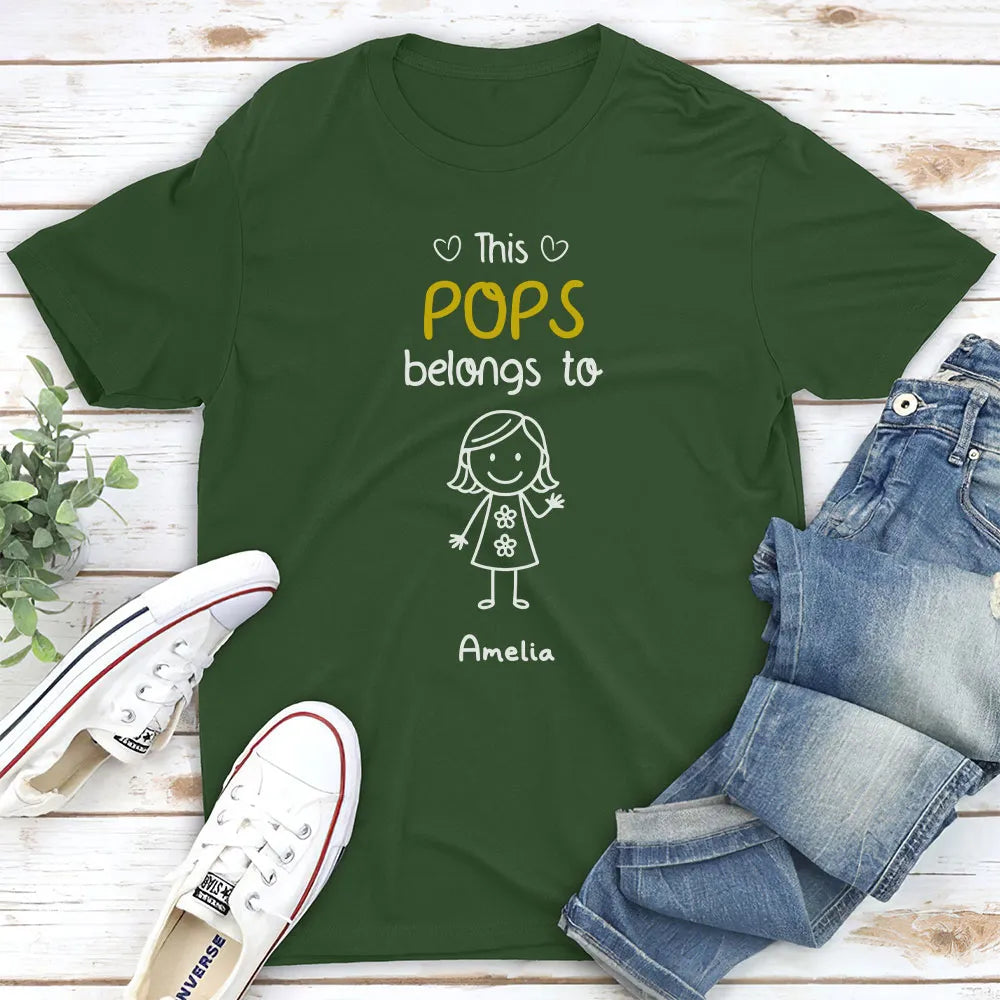 This Grandpa Belongs To Us - Personalized Shirt