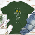 This Grandpa Belongs To Us - Personalized Shirt