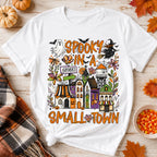 Custom Zip Code Halloween Town - Personalized Shirt - Trendy Fall Halloween Tee