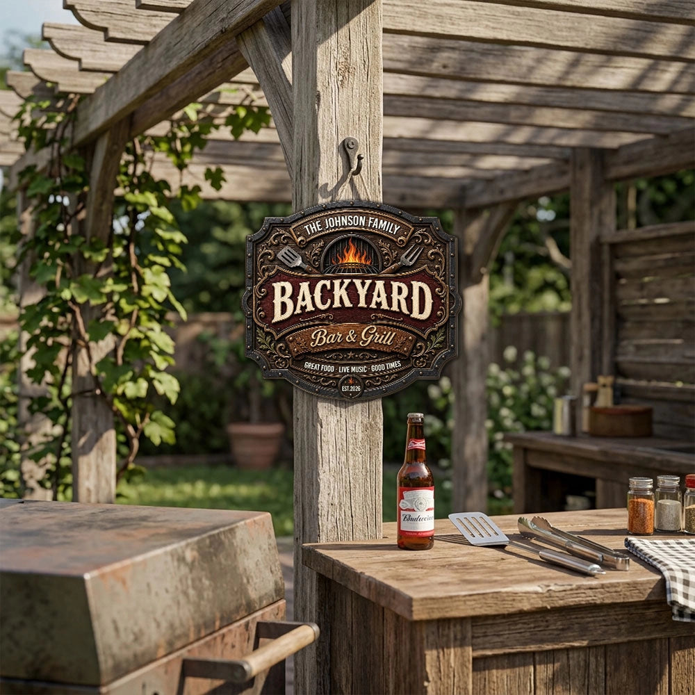 Iron Kitchen - Personalized Wood Sign