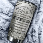 To My Grandson I Believe In You - Personalized 3D Effect Tumbler